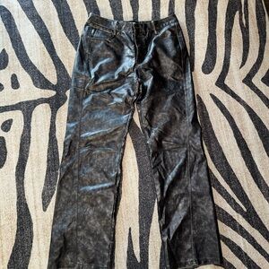Fashion Nova Black Faux Leather Pants